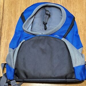 Blue & Gray Pet Carrier Backpack - Comfortable Travel Dog Carrier